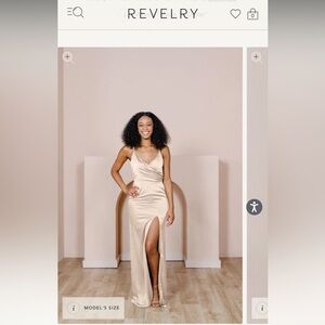 Revelry bridesmaids dress. Worn only for wedding then dry cleaned. Size 10